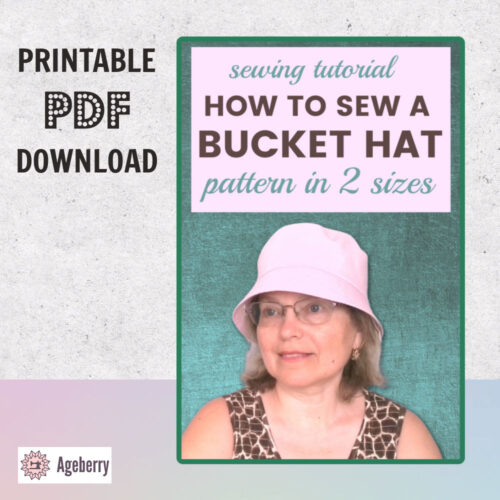 Bucket hat DIY pattern and tutorial