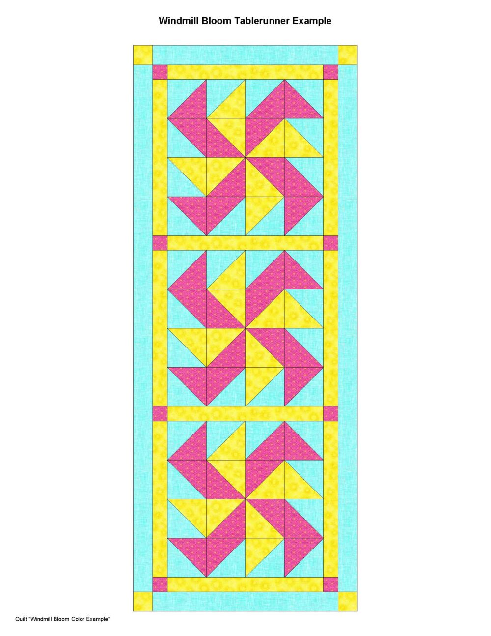 Windmill Bloom Quilt Block - Image 4