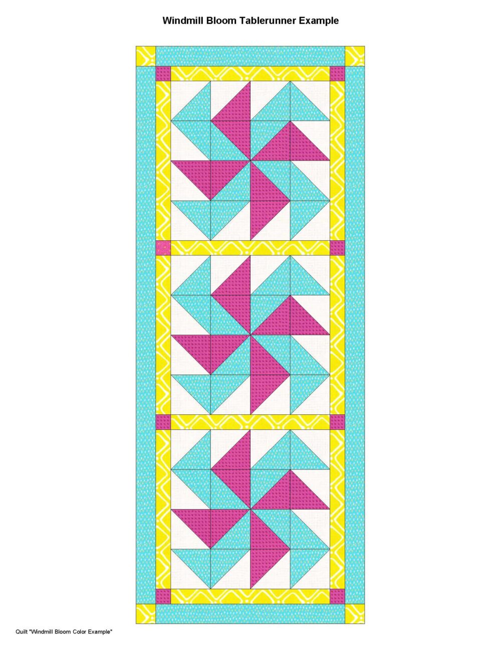 Windmill Bloom Quilt Block - Image 3