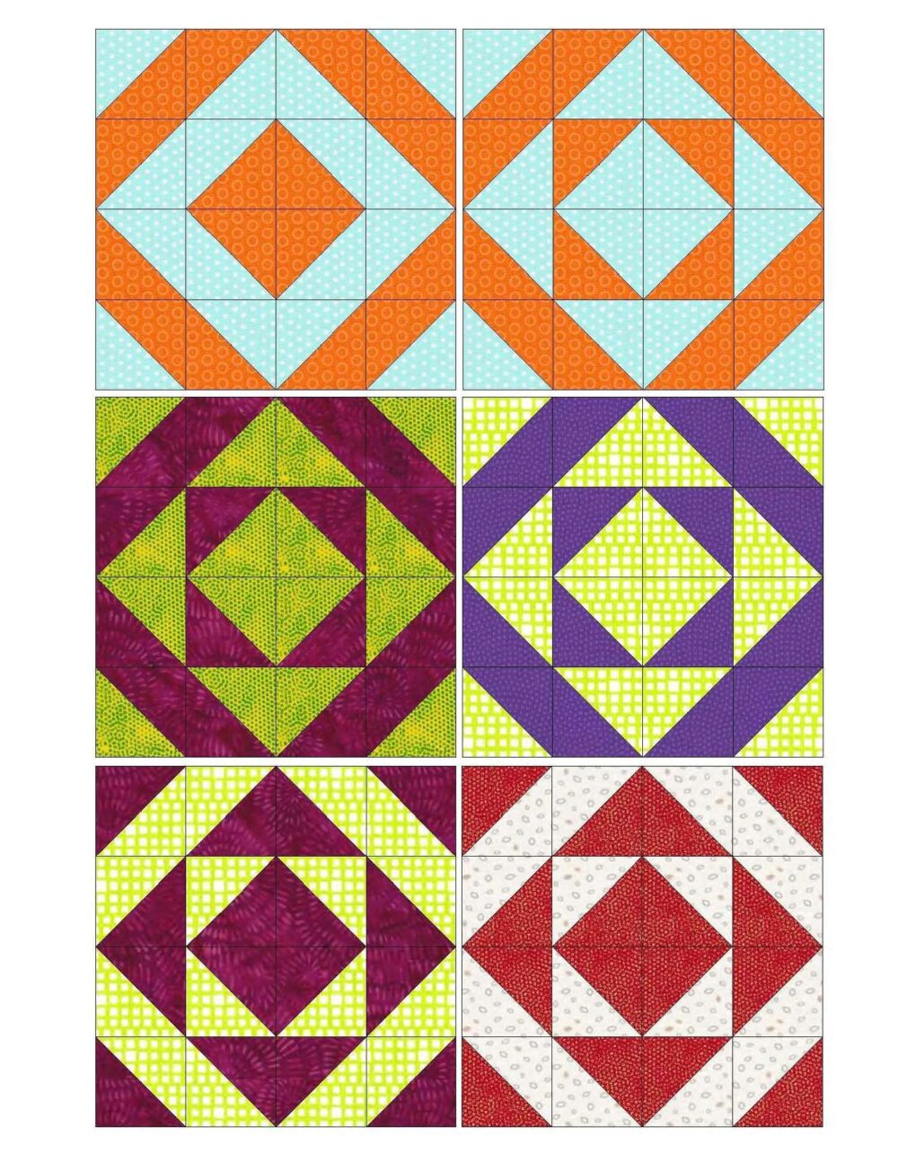 Twilight Tunnel / Celestial Pathways Quilt Block and Quilt Examples - Image 4