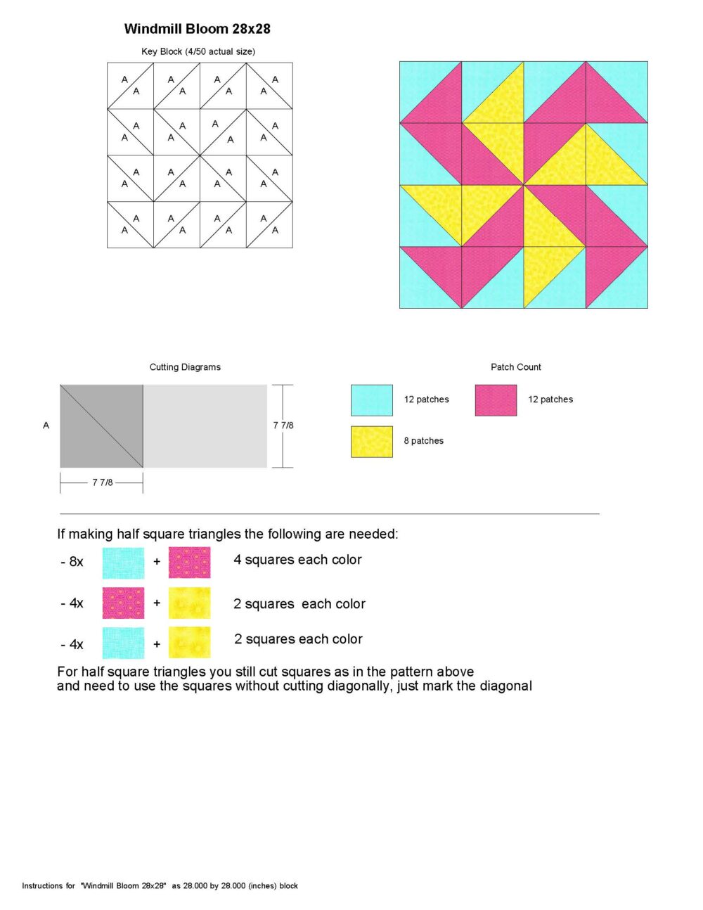 Windmill Bloom Quilt Block - Image 8