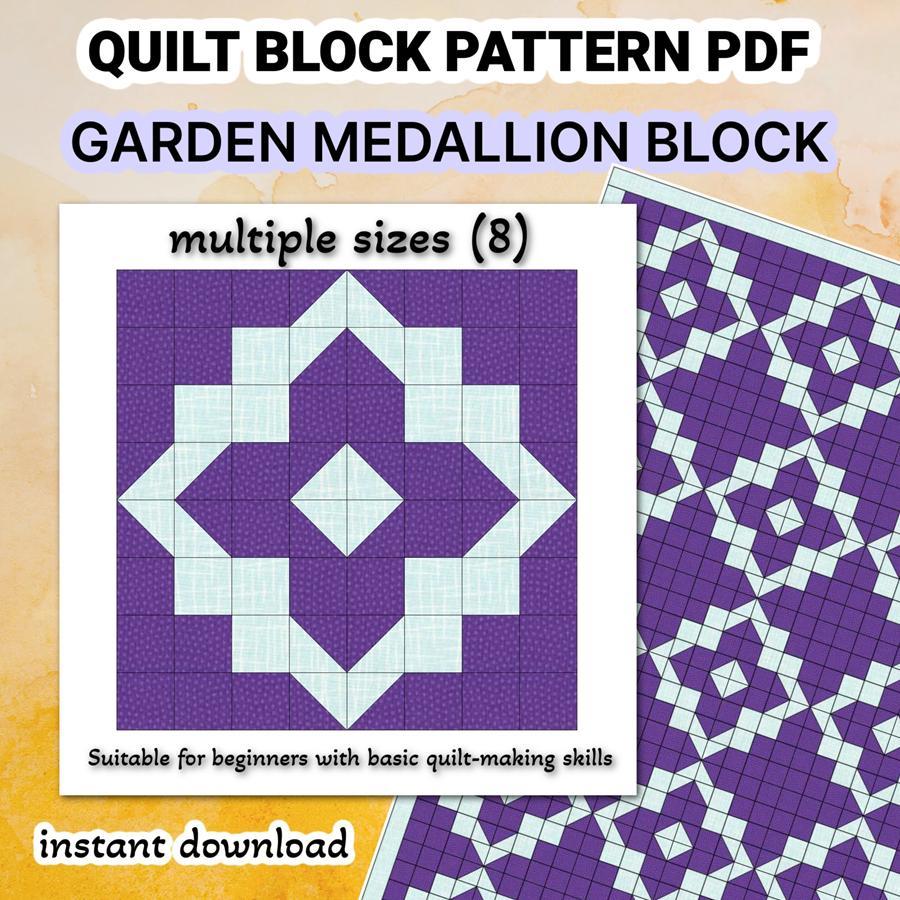 Quilt Block Pattern Garden Medallion