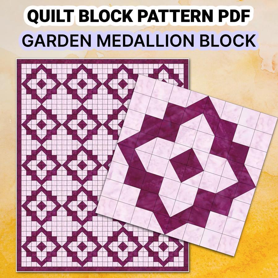 Quilt Block Pattern Garden Medallion - Image 5