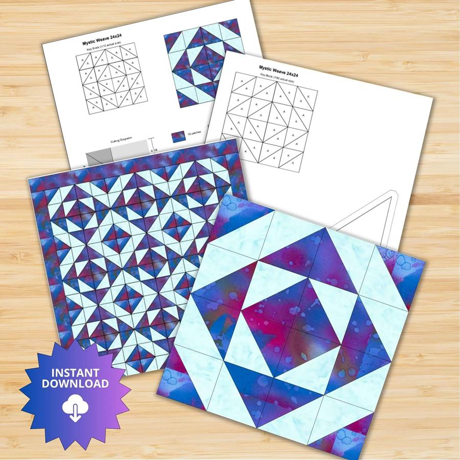Quilt Block Pattern Mystic Weave - Image 7