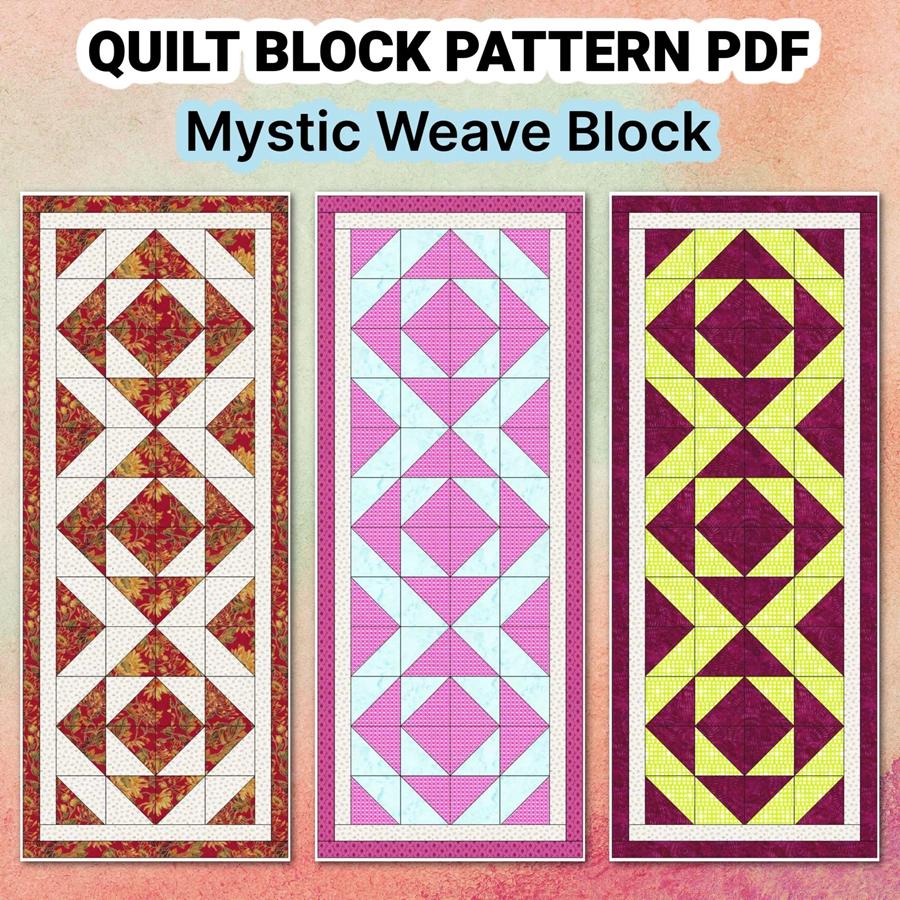 Quilt Block Pattern Mystic Weave - Image 6