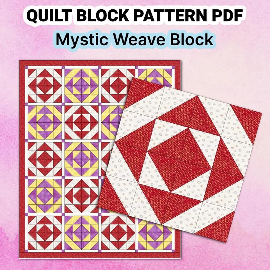 Quilt Block Pattern Mystic Weave - Image 5