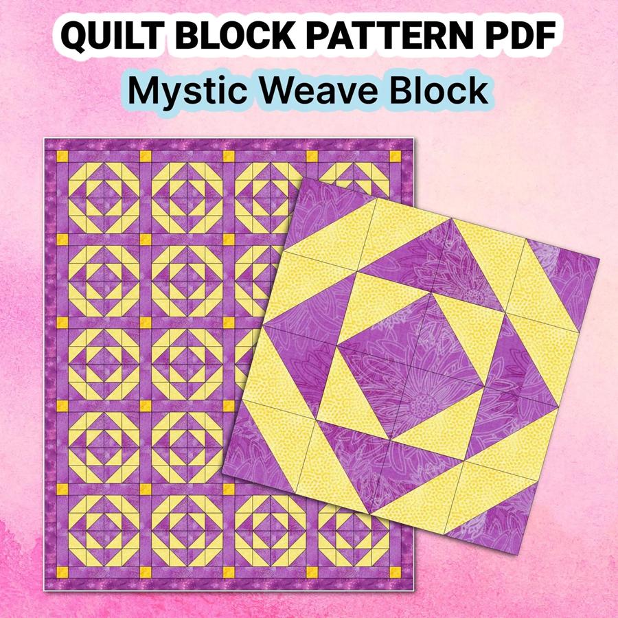 Quilt Block Pattern Mystic Weave - Image 3