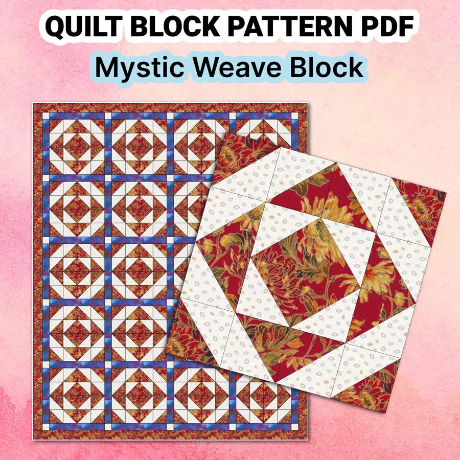 Quilt Block Pattern Mystic Weave - Image 2