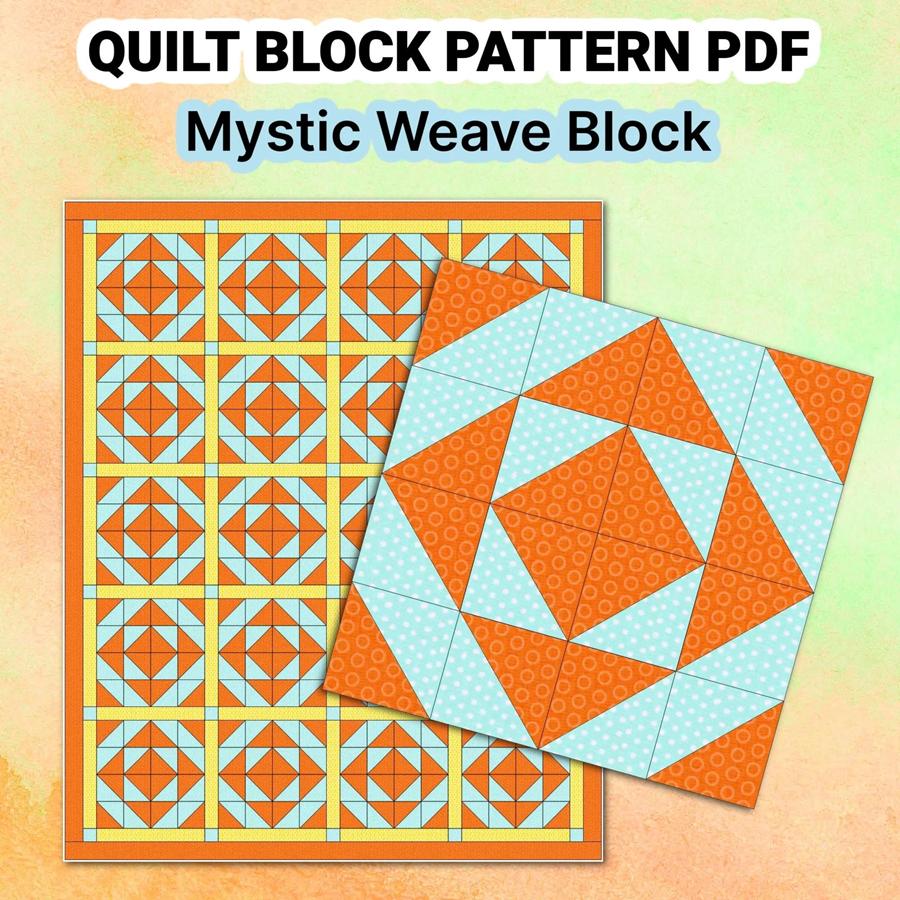 Quilt Block Pattern Mystic Weave - Image 4