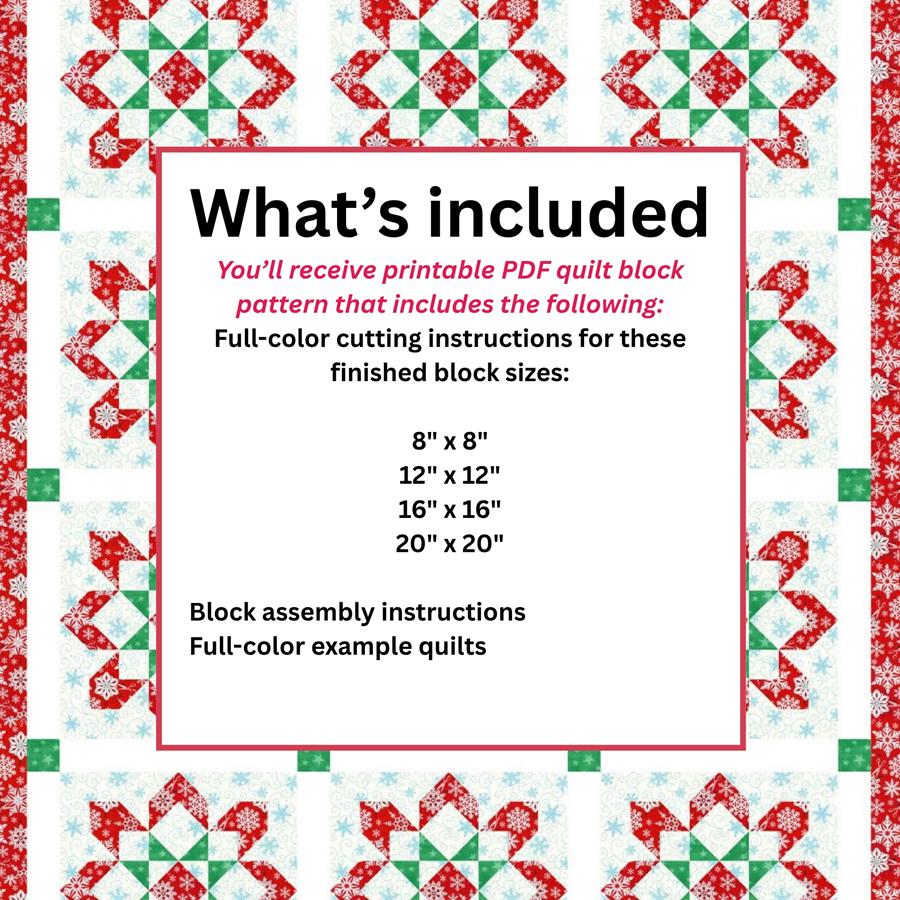 Quilt Block Pattern Santa's Compass - Image 8