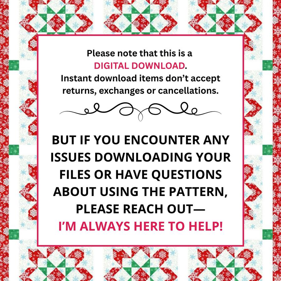 Quilt Block Pattern Santa's Compass - Image 4