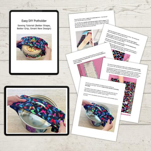 Easy DIY Potholder Sewing Tutorial (Better Shape, Better Grip, Smart New Design)