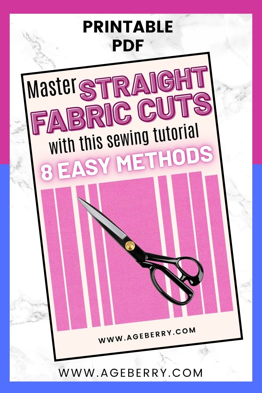 How to cut fabric straight