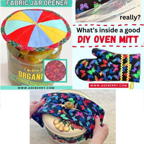 Kitchen Bundle: New Design Potholder, Custom Oven Mitt & Jar Opener Pad