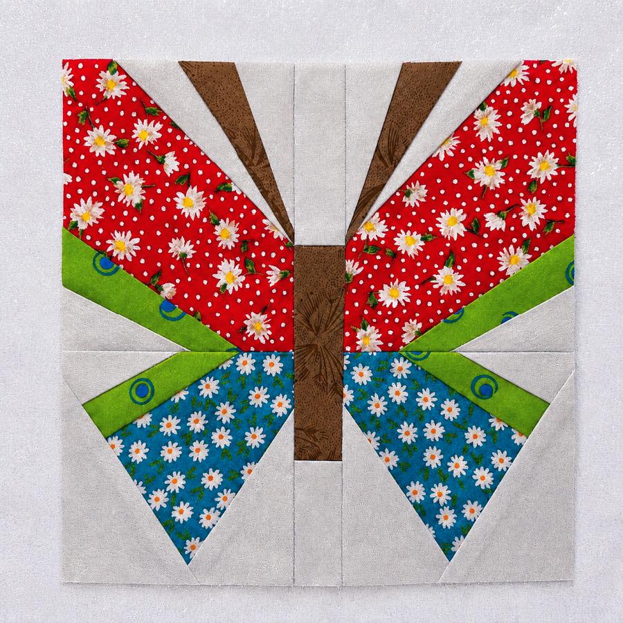 Butterfly Foundation Paper Piecing Pattern – Beginner-Friendly Quilt Block