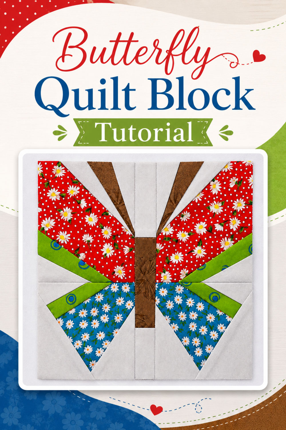 Butterfly Foundation Paper Piecing Pattern – Beginner-Friendly Quilt Block - Image 2