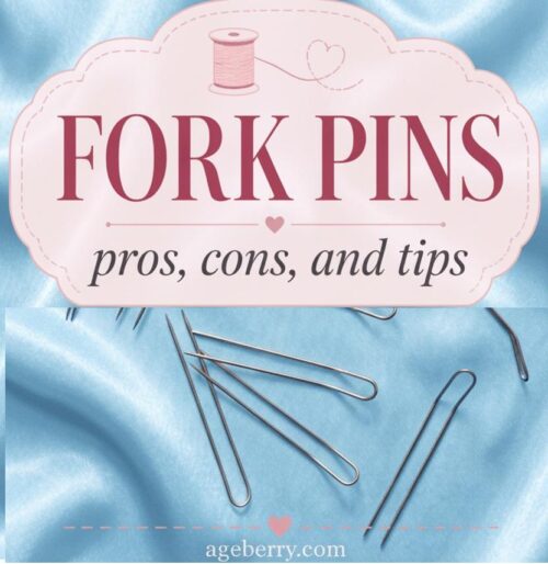 Sewing With Fork Pins - How They Help With Pattern Matching, Slippery Fabric and Seams