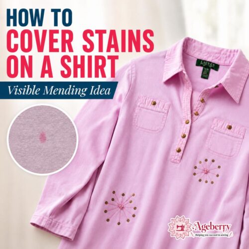 How to Cover Stains on a Shirt with Visible Mending
