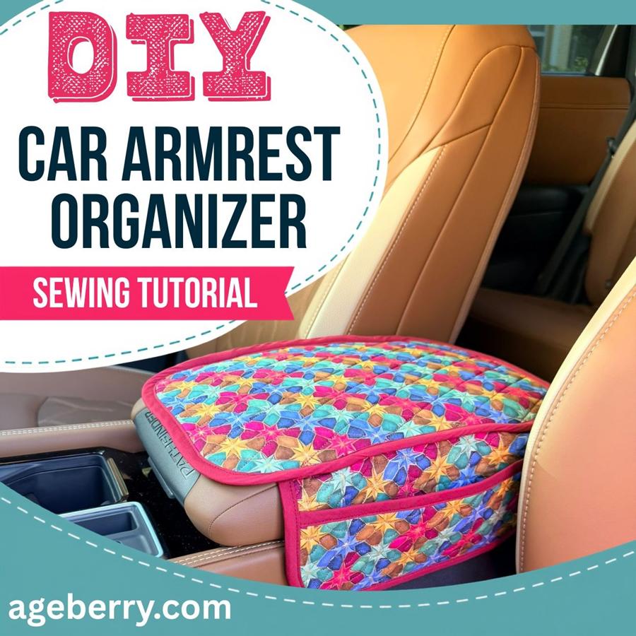 DIY Car Armrest Organizer: Sewing Tutorial and Pattern