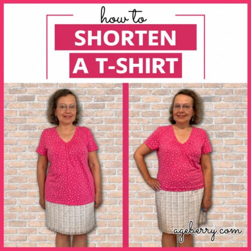 Altering Clothes DIY - How to Shorten a T-shirt with Style and Precision
