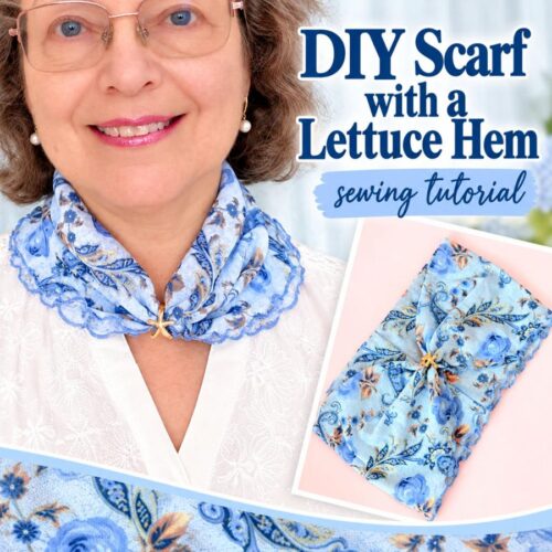 How to Make a Lightweight Summer Neck Scarf with a Lettuce Hem