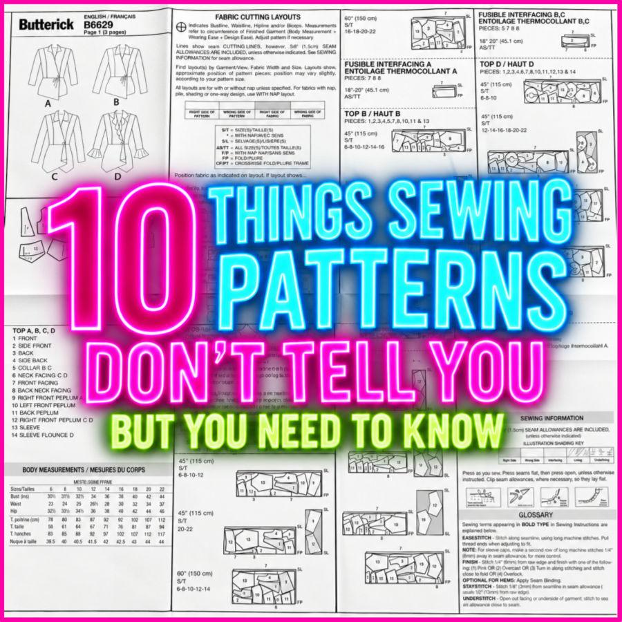 Top 10 Things Sewing Patterns Don’t Tell You (But You Need to Know)