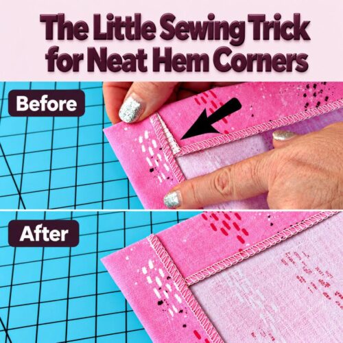 The Little Triangle Trick for Clean Hem Corners