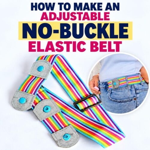 Adjustable No Buckle Elastic Belt DIY: Sewing Tutorial